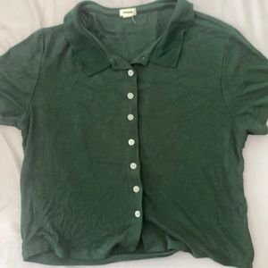 Garage collared button top